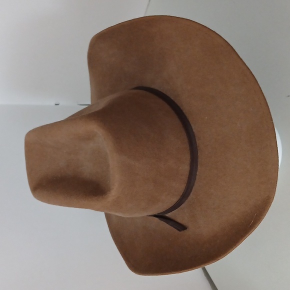 Rockmount Ranch Wear - 100% Wool - Brown Cowboy/Western Hat - 7 1/8 - Picture 3 of 12